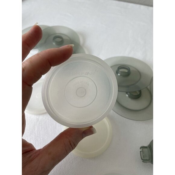 Tupperware Parfait Cups Smoky Grey Cups Bases Lids 754 296 Dessert Seals 6 - Picture 7 of 8